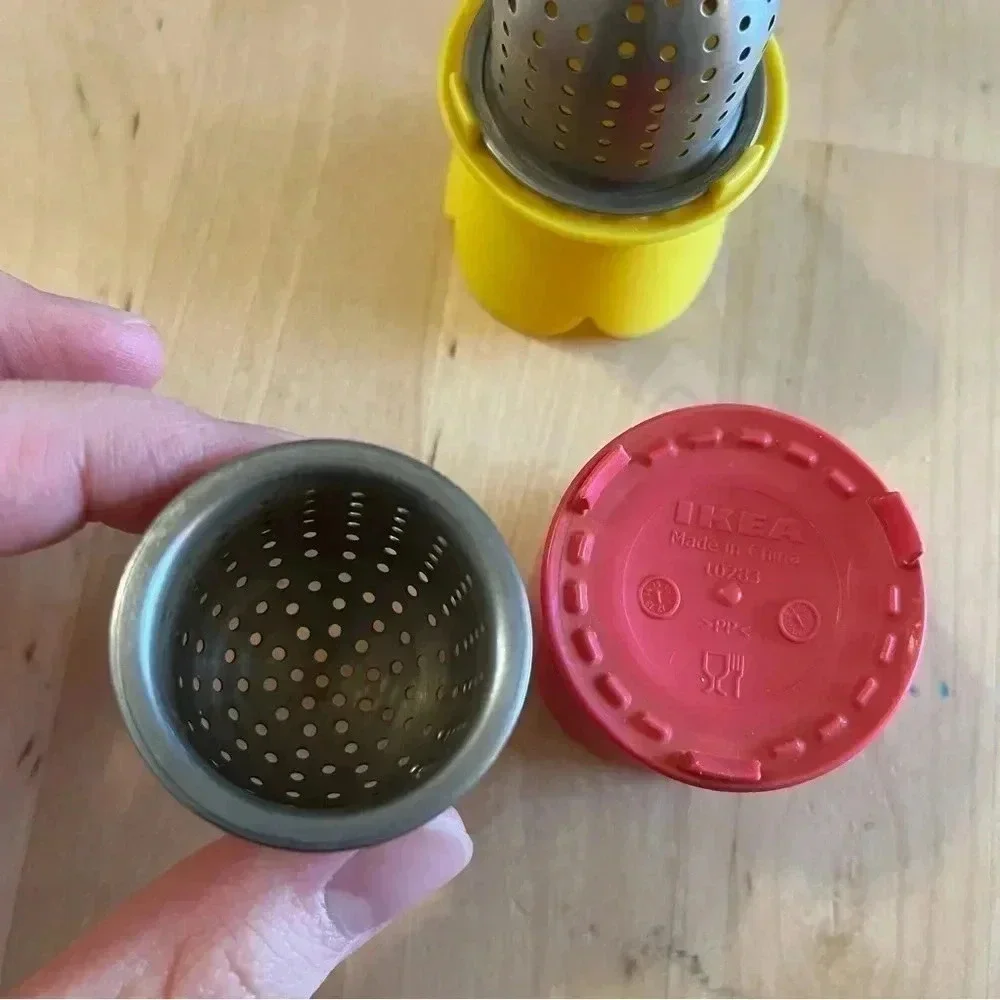 2 IKEA VAGRAT Stainless Steel Floating Basket Tea Infuser Herb Strainer